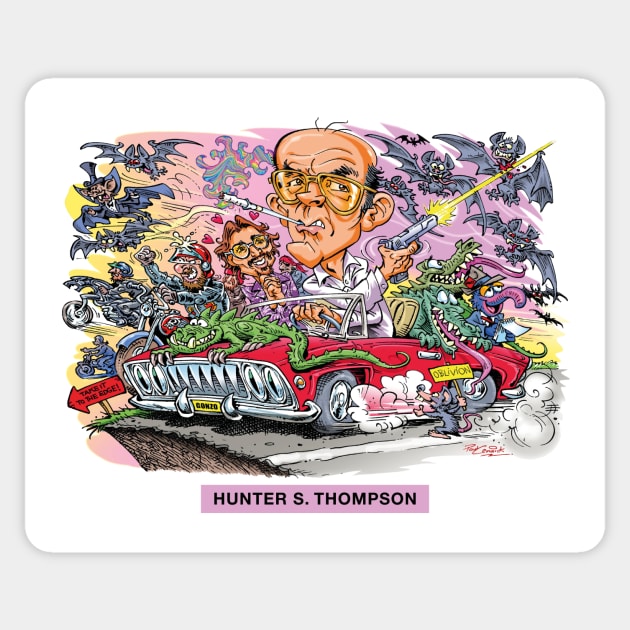 Hunter S. Thompson Sticker by PLAYDIGITAL2020